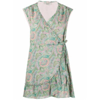 AllSaints paisley print wrap dress - Verde