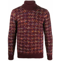 Altea houndstooth knit jumper - Vermelho