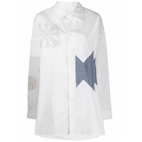 AMBUSH Camisa com patchwork - Branco