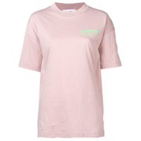 AMBUSH Camiseta com logo contrastante - Rosa