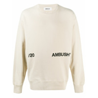 AMBUSH embroidered-logo sweatshirt - Neutro
