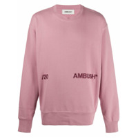 AMBUSH embroidered-logo sweatshirt - Rosa