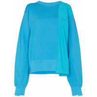 AMBUSH Moletom bicolor de algodão - Azul