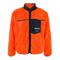 AMBUSH Moletom de lÃ£ com zÃ­per - Laranja