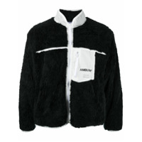 AMBUSH Moletom de lÃ£ com zÃ­per - Preto