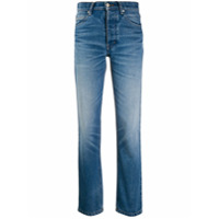 AMI Calça jeans reta com bolsos - Azul