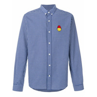 AMI Camisa com patch de smiley - Azul