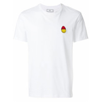 AMI Camiseta decote careca com patch - Branco