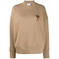 AMI Moletom com logo bordado - Neutro