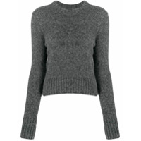 AMI Suéter decote careca de tricô - Cinza