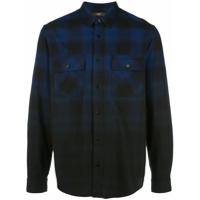 AMIRI Camisa Dip Dye flanelada - Azul