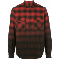 AMIRI Camisa flanelada Dip Dye - Vermelho