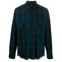 AMIRI Camisa xadrez Core Shadow - Azul