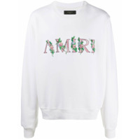 AMIRI Moletom com logo bordado - Branco