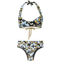 Anjuna floral print bikini - Preto