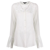 Ann Demeulemeester Camisa lisa - Branco