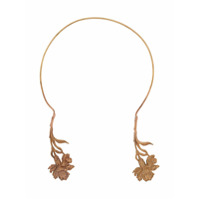 Ann Demeulemeester Colar floral - Dourado