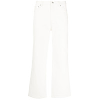 A.P.C. Calça jeans pantalona cintura alta - Branco