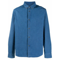 A.P.C. Camisa jeans com abotoamento - Azul