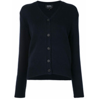 A.P.C. Cardigan gola V Ama - Azul