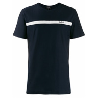 A.P.C. contrasting stripe T-shirt - Azul