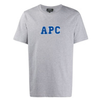 A.P.C. Gael embroidered logo T-shirt - Cinza