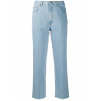 A.P.C. high rise cropped jeans - Azul