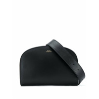 A.P.C. Pochete Demi Lune com logo - Preto