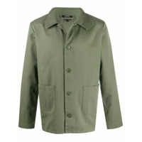 A.P.C. pointed collar shirt jacket - Verde