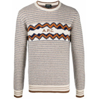 A.P.C. Suéter de lã com logo - Neutro