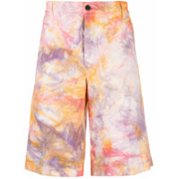 Aries Bermuda de chino tie-dye - Rosa