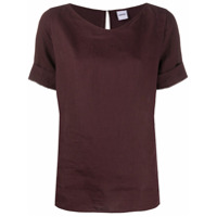 Aspesi Blusa mangas curtas de linho - Roxo