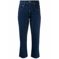 Aspesi Calça jeans cintura alta - Azul