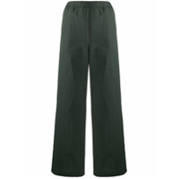 Aspesi Calça pantalona com listras - Verde