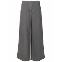 Aspesi Calça pantcourt de linho - Cinza