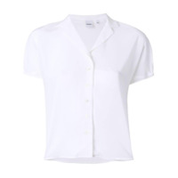 Aspesi Camisa de seda mangas curtas - Branco