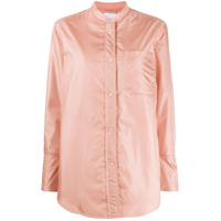 Aspesi collarless shirt jacket - Rosa