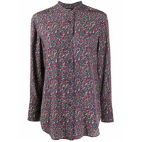 Aspesi paisley-print silk shirt - Cinza