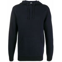 Aspesi Suéter de tricô leve com capuz - Azul