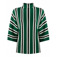 Aspesi wool-knit striped top - Verde