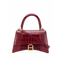 Balenciaga Bolsa Hourglass B com logo - Vermelho