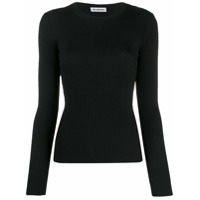 Balenciaga Suéter de tricô canelado - Preto