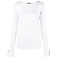 Balmain Blusa com detalhe de botões - Branco