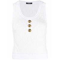 Balmain Blusa texturizada de tricô - Branco