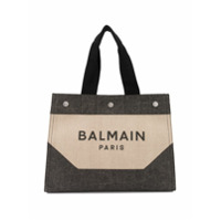 Balmain Bolsa tote com logo - Neutro