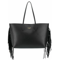 Balmain Bolsa tote de couro - Preto