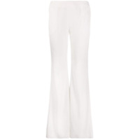 Balmain Calça flare cintura alta - Branco