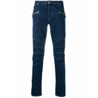 Balmain Calça jeans slim - Azul
