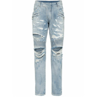 Balmain Calça jeans slim - Azul