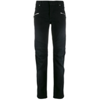 Balmain Calça jeans slim com logo - Preto